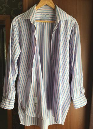 Сорочка в дрібну смужку 100%cotton 2
