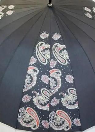 Зонт-трость сімейний президентський великий 125 см купол, 24 спиць024-63 фото