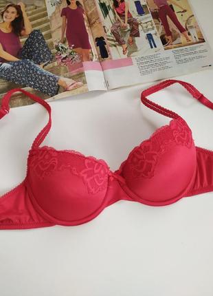 Красивий червоний бюстгалтер без пуш-ап hunkemoller, eur 75b/75в