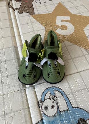 Тапці з драконами на ніжку до 14см lupilu