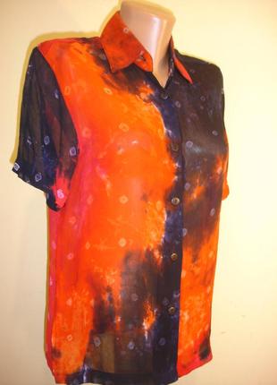 Шифонова яскрава блуза2 фото