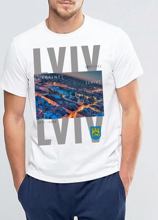 Футболка черная с патриотическим принтом "lviv. львов" push it