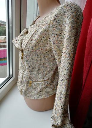 🌿 пиджак косуха в стиле шанель 👑 укороченный жакет🌿 кардиган2 фото