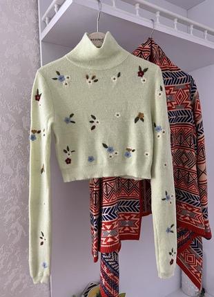 Шерстяный свитер альпака zara1 фото
