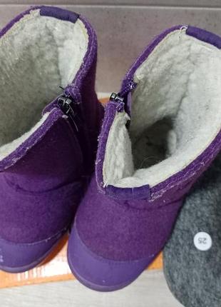 Валянки сапожки черевики на овчині устілка 15,5 см6 фото