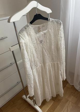 Платье ажурное женское h&m 3