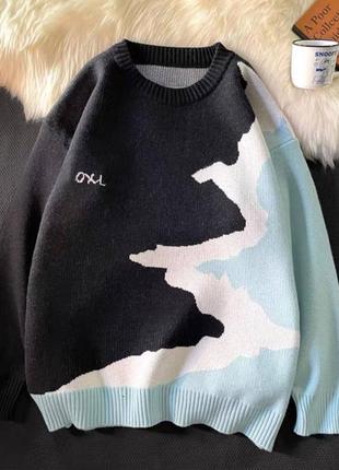 Теплий вязаний светр, кофта, світшот, лонгслів оверсайз