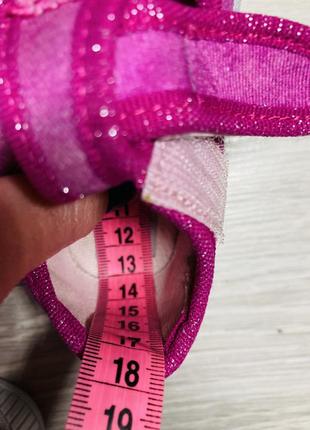 Тапочки мокасины босоножки текстильные на девочку 21 размер8 фото