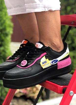 Кросівки nike air degrees 1 shadow чорні із рожевим