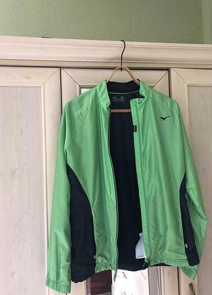 Куртка ветровая спортивная mizuno!