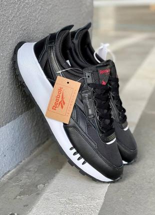 Мужские кроссовки reebok classic legacy black white