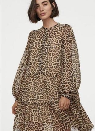Шифонове ярусне плаття h&m