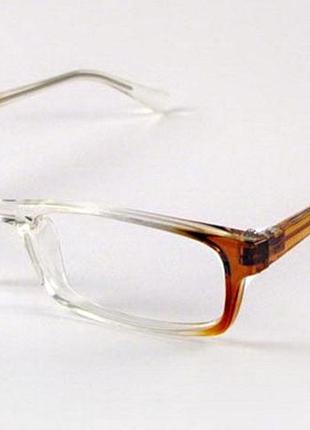Оправа для окулярів чоловіча f-31 коричнева, україна фат, fat пластик лектор