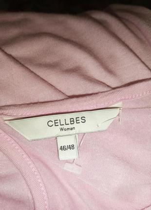 Трикотажная-стрейч,нежно-розовая блузка с интересным рукавом,большого размера,cellbes9 фото