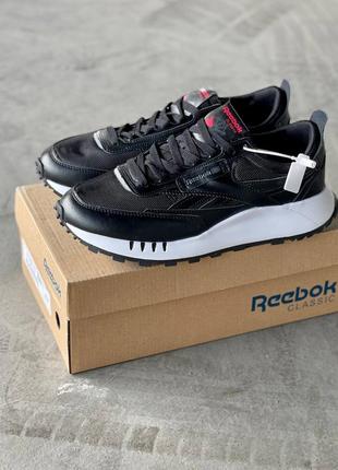 Мужские кроссовки reebok classic legacy black white2 фото