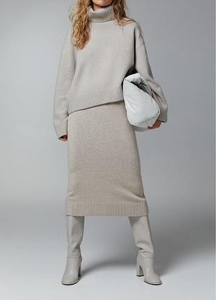 Вязана спідниця h&m
