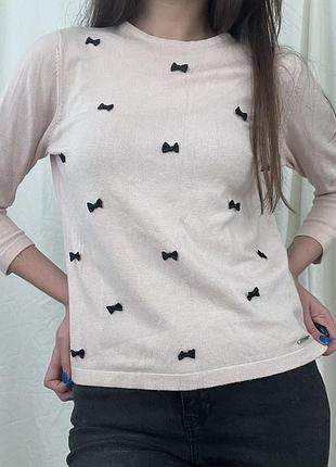 Светр пуловер джемпер кофта з бантиками 2