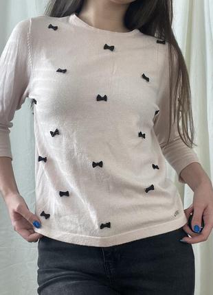 Светр пуловер джемпер кофта з бантиками 3