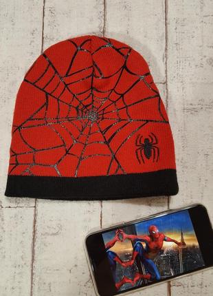 Червона шапка біні людина павук спайдермен spiderman на вік приблизно від 3 до 7 років