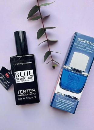 Парфумована вода для чоловіків antonio banderas blue seduction for men, 65мл