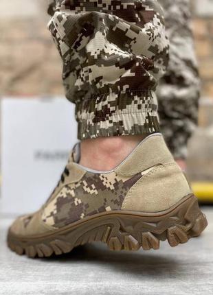 Тактичні військові кросівки піксель/хакі8 фото