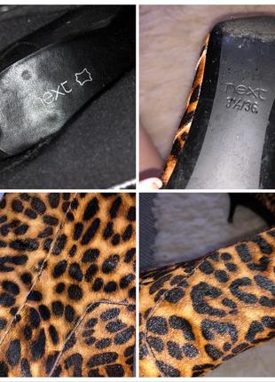 Киттен хил леопардовые анимал сапоги ботинки каблук шпилька ворс шерсть6 фото