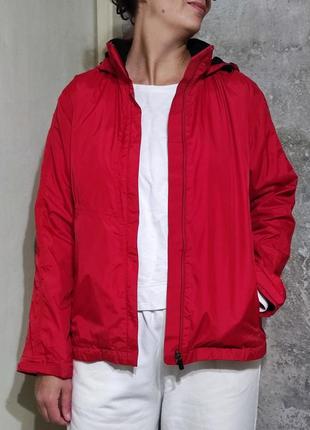Куртка вітровка кельми кофта спорт червона вільний крій червона