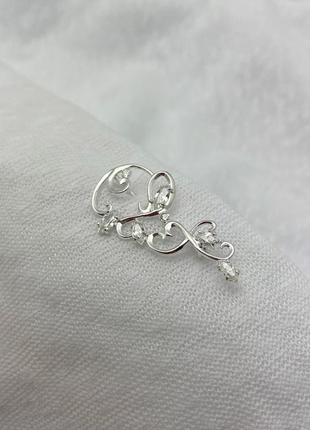 Булавка серебро 925 брошка 7120