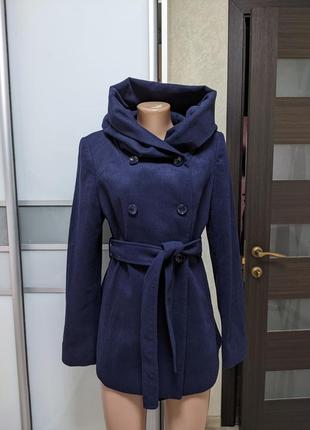 Темно-синє пальто2 фото