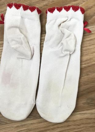 Шкарпетки шкарпетки білі на дівчинку 3-4 роки5 фото