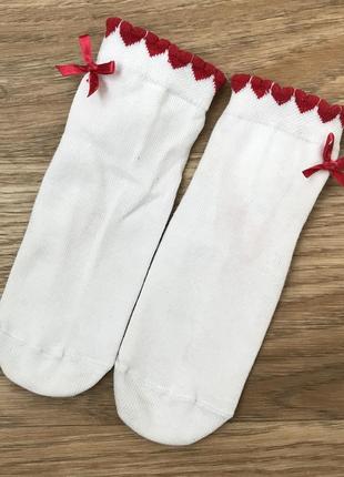 Шкарпетки шкарпетки білі на дівчинку 3-4 роки4 фото