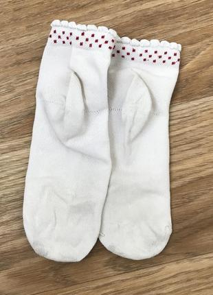 Шкарпетки шкарпетки білі на дівчинку 3-4 роки7 фото