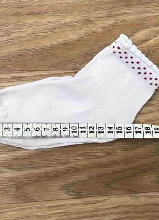Шкарпетки шкарпетки білі на дівчинку 3-4 роки3 фото