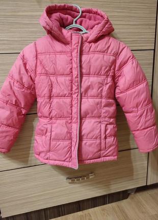 Куртка на дівчинку george, зимова рожева куртка