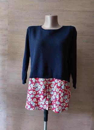 🌺💚🌸 гарненький світшот з блузкою обманкою