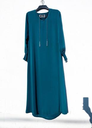 Абая синее длинное платье восточного стиля islamic wear иордания