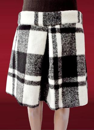 Стильная, модная, теплая юбка asos в клетку. размер uk12/eur40 (м/l).2 фото