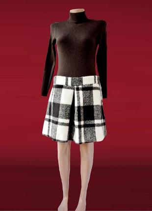 Стильная, модная, теплая юбка asos в клетку. размер uk12eur40 (мl).1 фото
