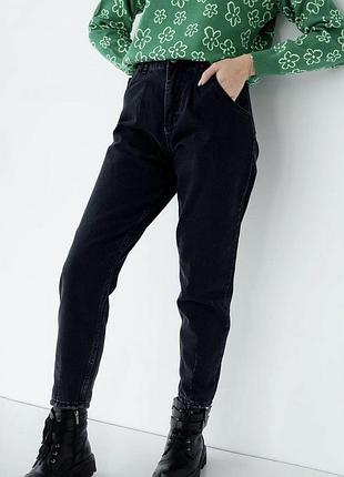 Жіночі джинси мом прямі турция висока посадка