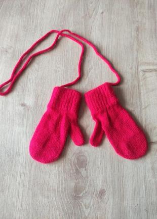 Дитячі трикотажні рукавиці для самих маленьких, 1 -2 роки . німеччина.1 фото
