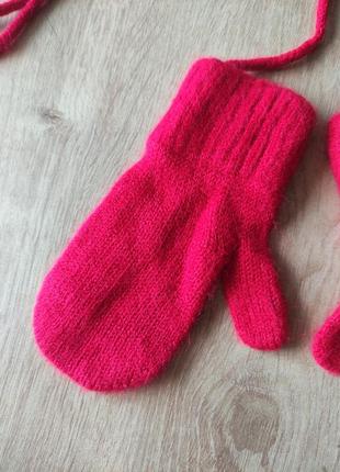 Дитячі трикотажні рукавиці для самих маленьких, 1 -2 роки . німеччина.3 фото