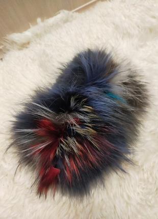 Шарф хомут з натурального хутра єнота