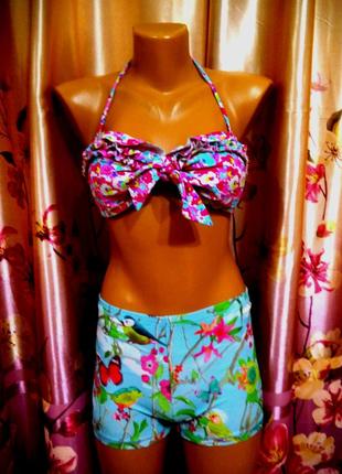 Купальний бюстик з воланчиками