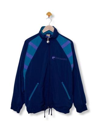 Винтажная спортивная нейлоновая куртка олимпийка karhu track top colorblock трек топ колорблок puma adidas m