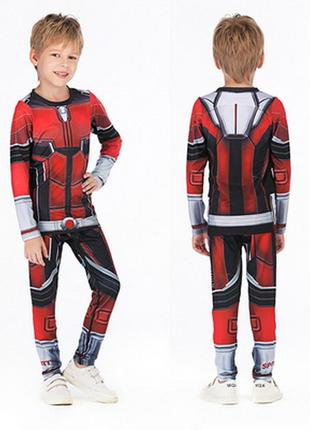 Дитяча термобілизна комплект ant man avengers cody lundin marvel kids червоний (3219)