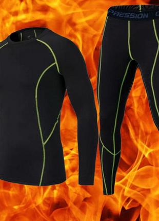 Детское термобелье thermal underwear fenta winter black/green (3338)