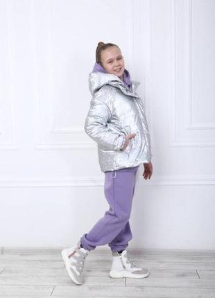 Красивая подростковая демисезонная куртка для девочки. качество!7 фото