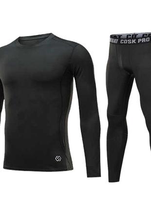 Термобілизна для чоловіків thermal underwear cd black reflective adult (3180)