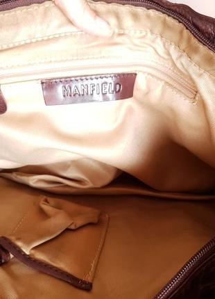 Брендовая сумка нат кожа manfield2 фото