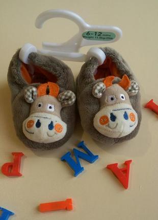 Пинетки коровки tu англия. 6-12 мес.